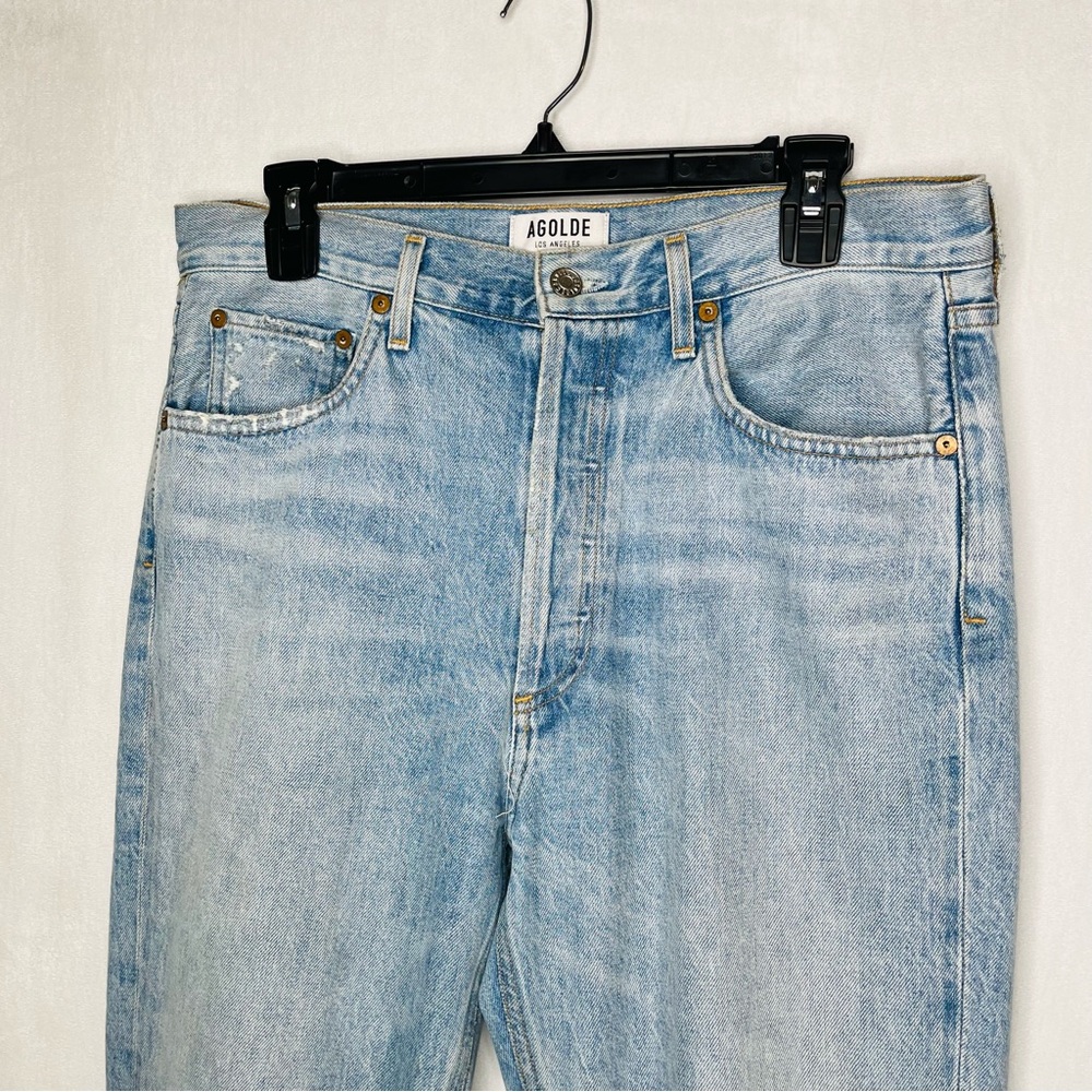Agolde Riley High Rise Straight Crop Jeans - Picture 5 of 9